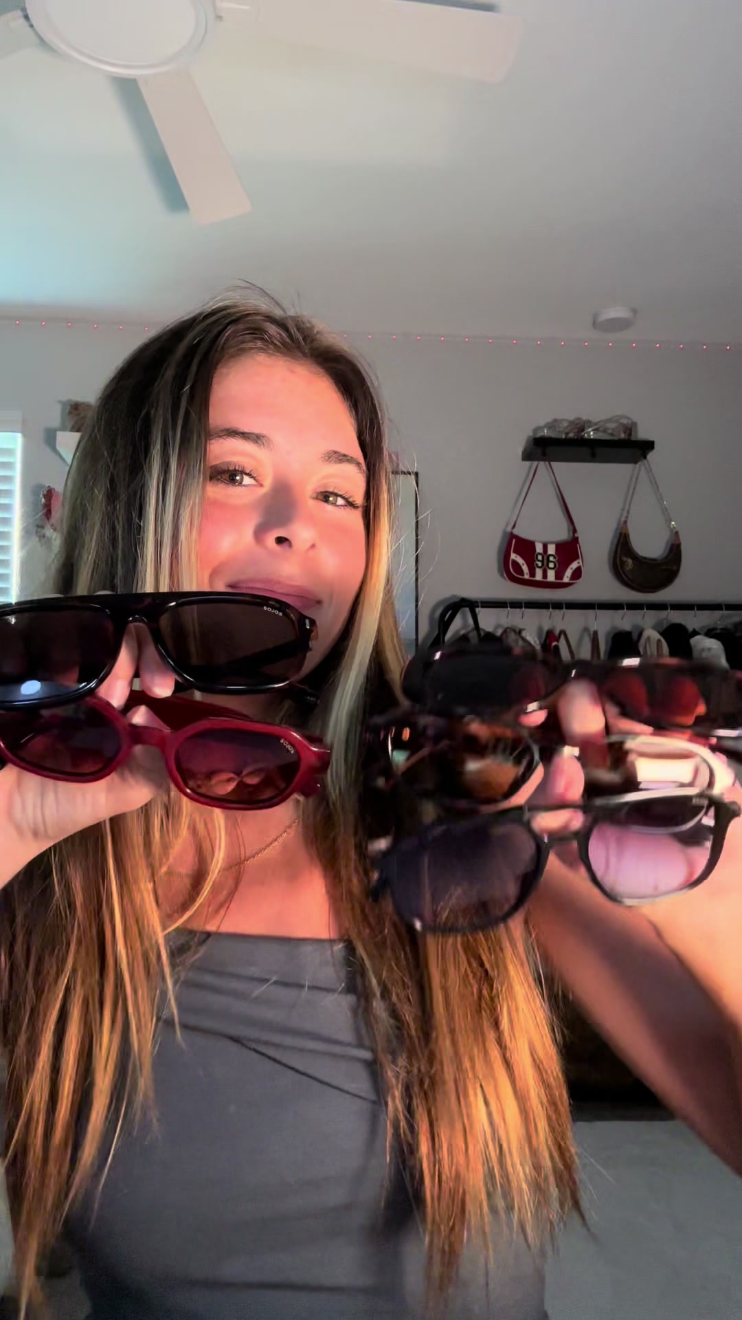 TikTok post by @life_with_nixi for SOJOS. Caption reads: Use my Amazon Code “NIXSOJOS” for 45% off during....