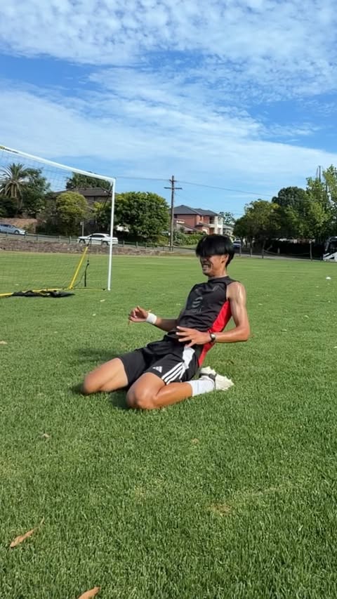 Instagram post by @julianlangg_ for Playermaker. Caption reads: Training in Puma KING ft. Playermaker 👑 Training....