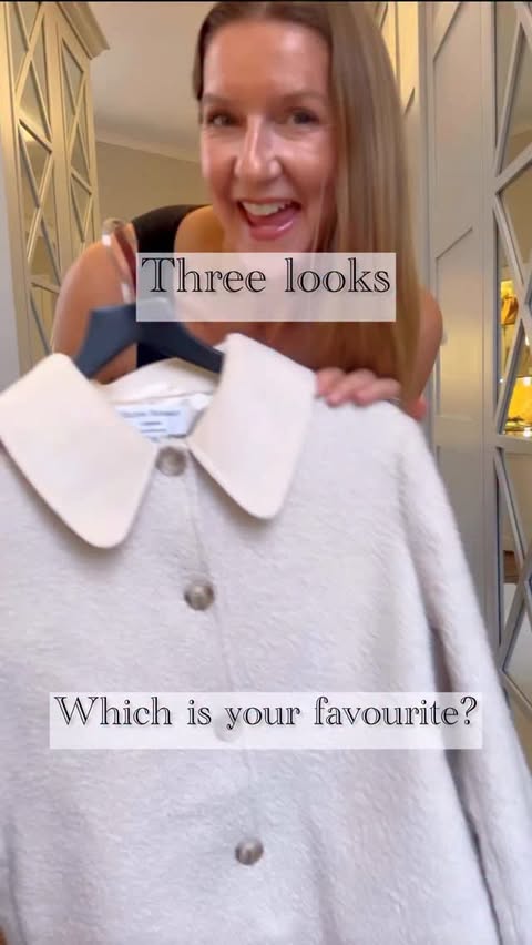 Instagram post by @ladyofthemanor77 for QVC. Caption reads: [...] you believe this gorgeous jacket is from....