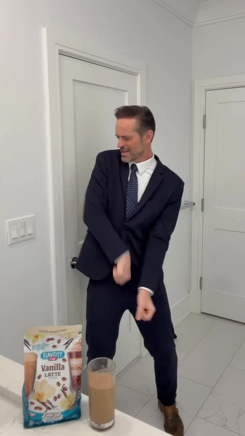 Instagram post by @nickkosir for ShopFlavCity. Caption reads: #ad Holiday energy unlocked 🎄Sleigh all day with....