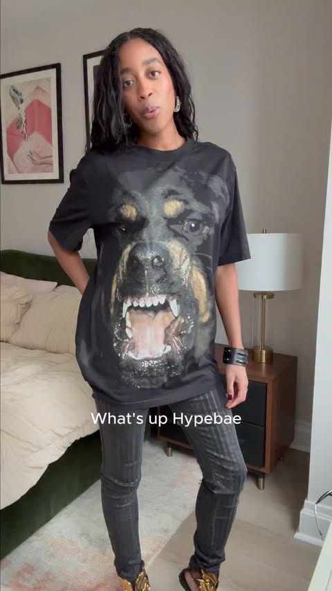 Instagram post by @alyssamosley for Hypebae. Caption reads: Activewear for all occasions and turning a T-shirt....