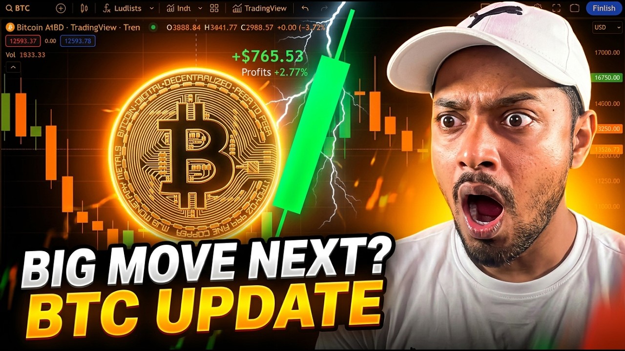 YouTube post by @CryptoSJ for Bybit. Caption reads: BTC Market Update: Warning Signs Are Appearing….