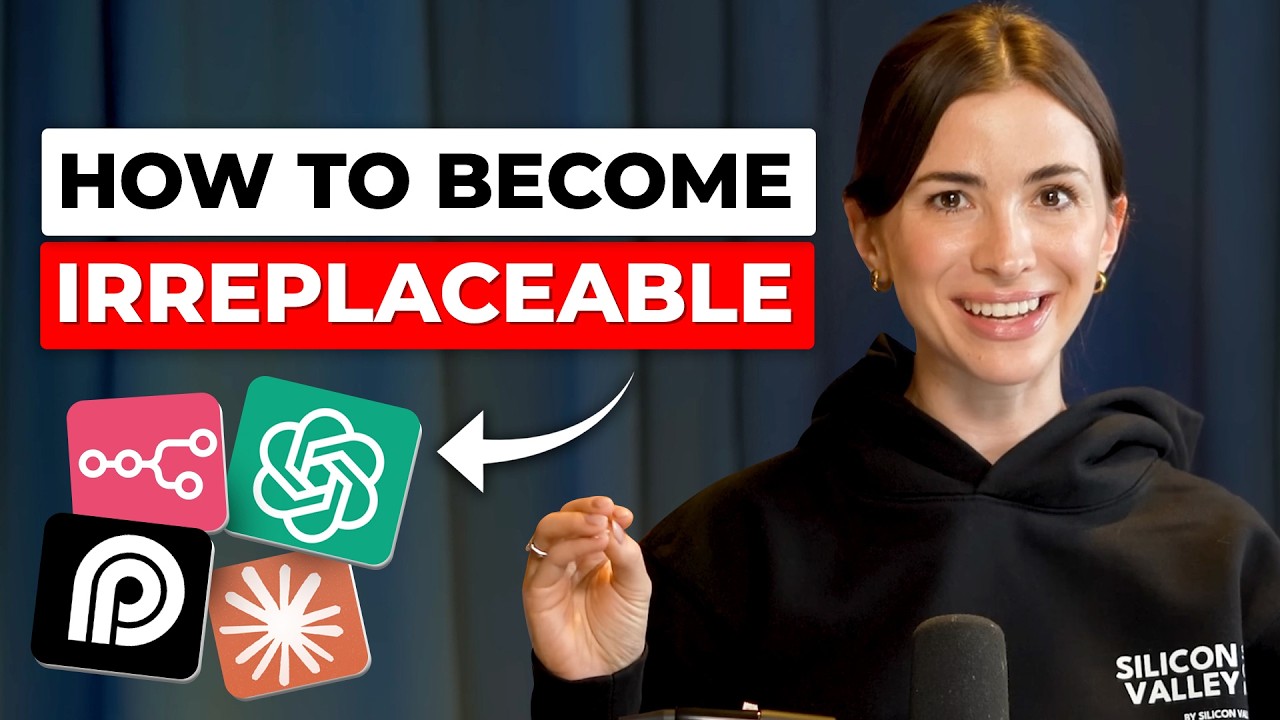 YouTube post by @SiliconValleyGirl for vidIQ. Caption reads: 9 AI Skills That Will Make You Rich in 2025.