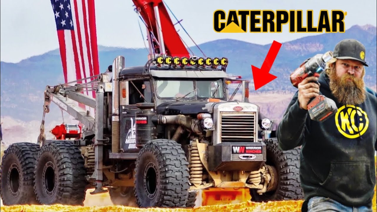 YouTube post by @MURPHYSDIESEL for PRP Seats. Caption reads: World’s Largest Off-Road Wrecker’s Saving Grace Is....