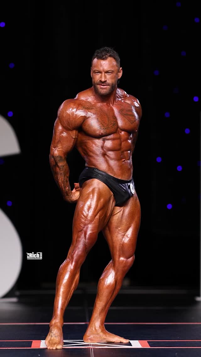 Instagram post by @matheuorchard for Muscle Nation. Caption reads: Presenting to you, my greatest physical....
