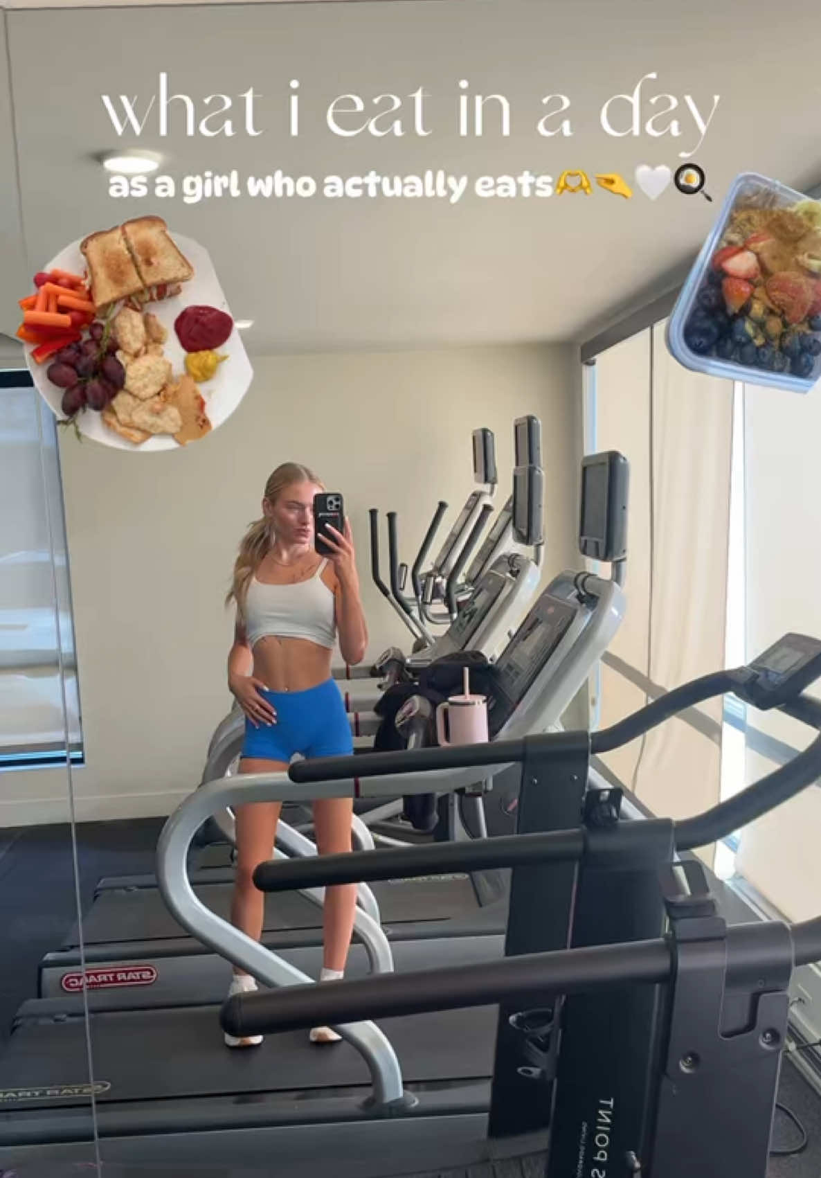 TikTok post by @kenzienics for Peach Perfect Nutrition. Caption reads: [...] @Bloom Nutrition @hydroflask @Peach Perfect....