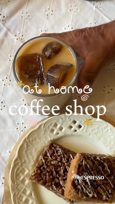 Instagram post by @belajuliana_ for Nespresso. Caption reads: [...] is what coffee dreams are made of....