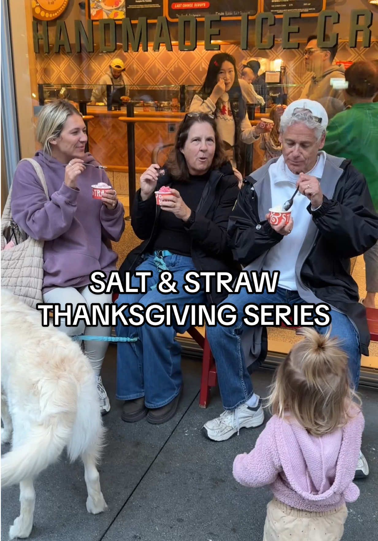 TikTok post by @dianeesmith for Salt & Straw. Caption reads: Trying @Salt & Straw November 2025: The....
