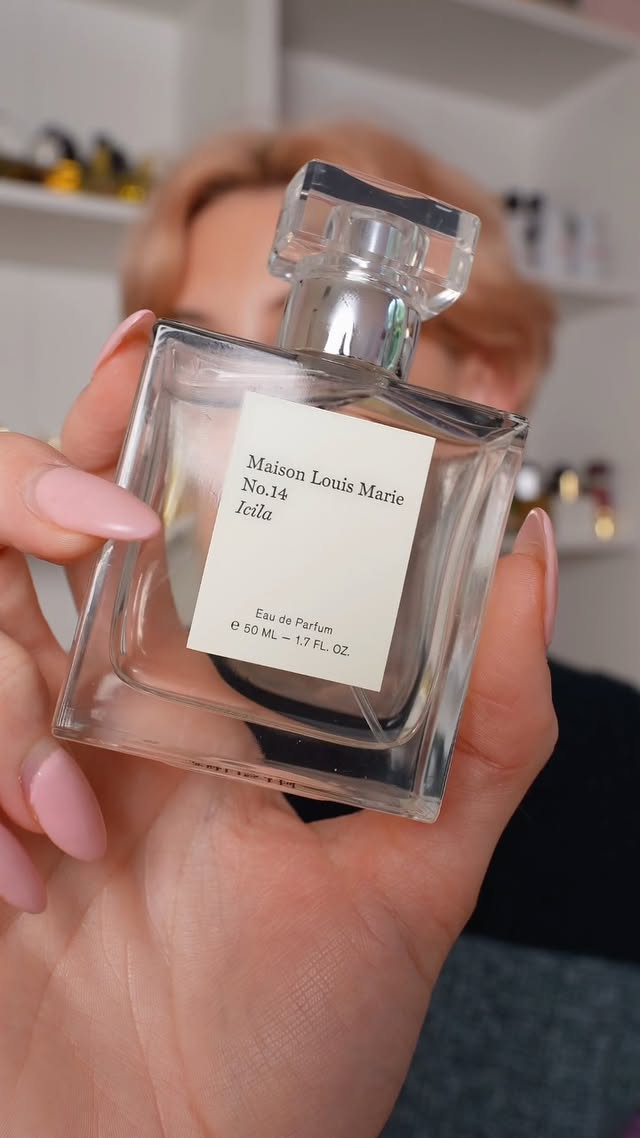 Instagram post by @oliviaolfactory for Maison Louis Marie. Caption reads: [...] new fragrance, No. 14 Icila by....