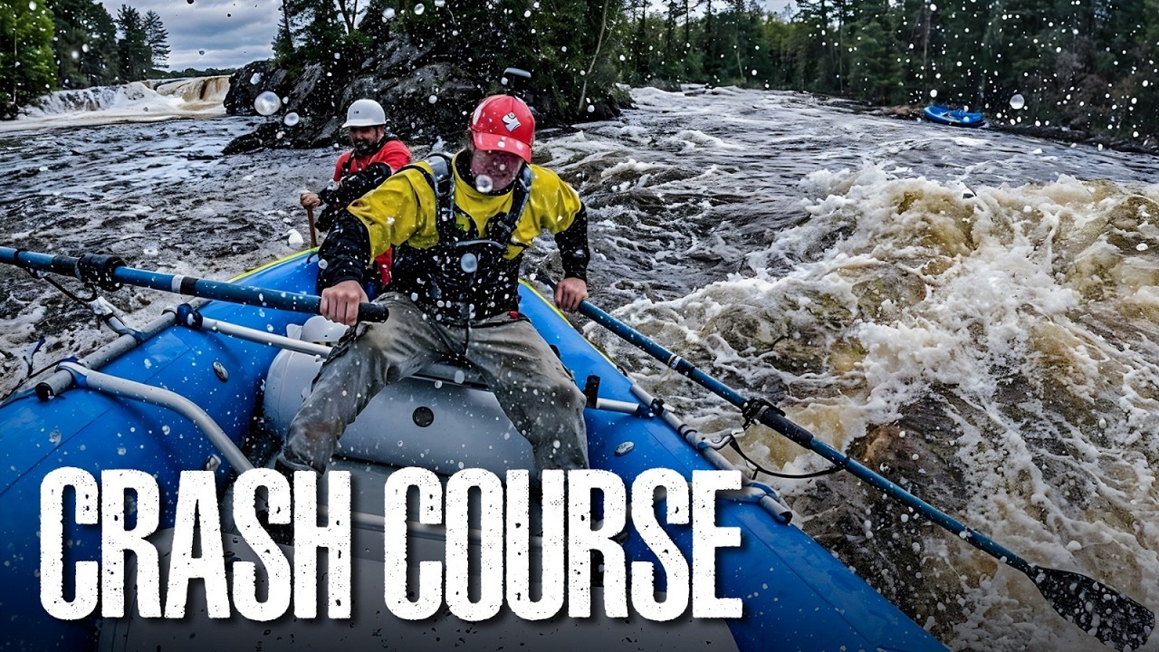 YouTube post by @JimBairdAdventurer for LCBO. Caption reads: Ottawa River Whitewater Rafting - I Take a Crash....