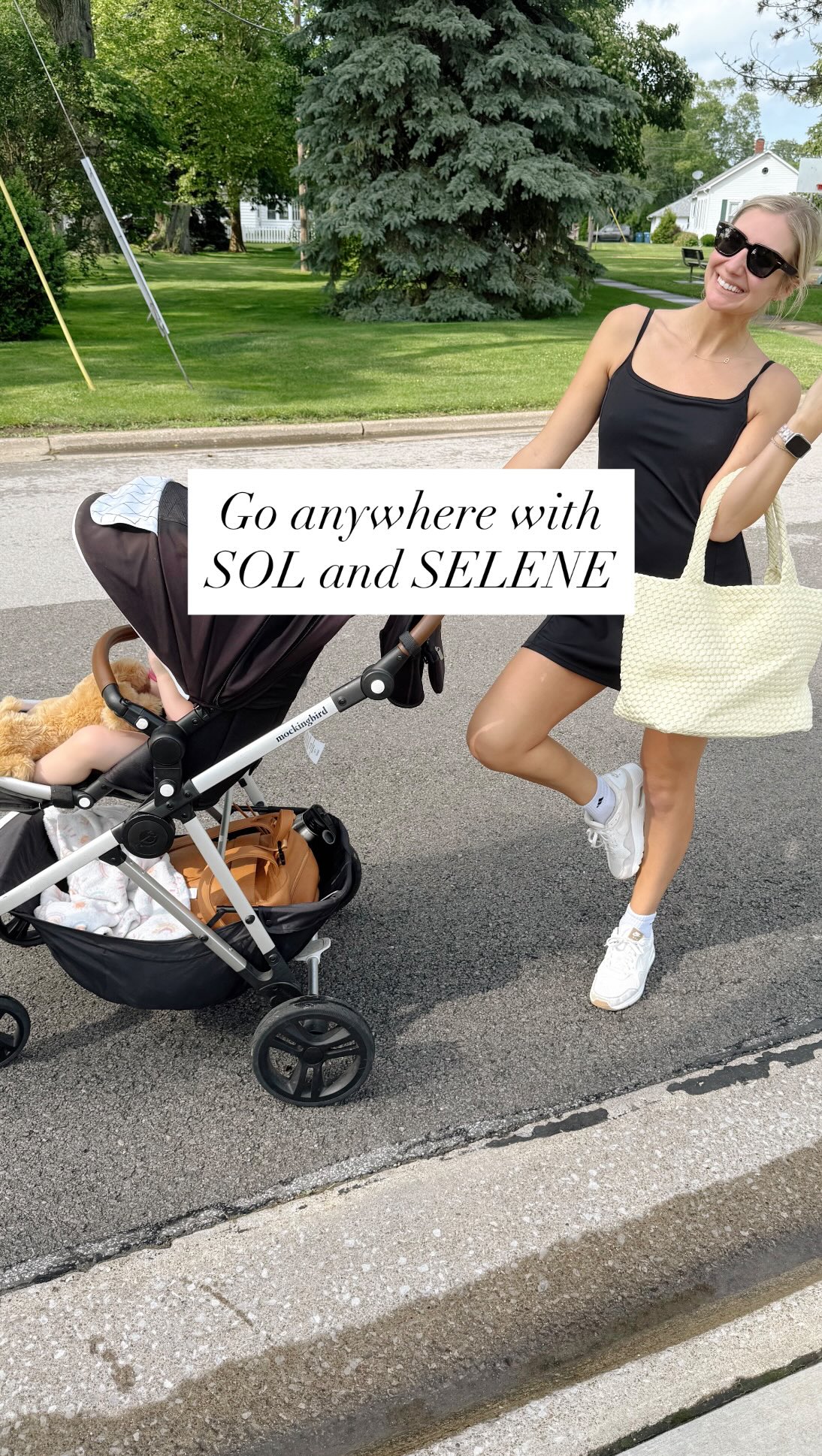 Instagram post by @burgundyy for Sol and Selene. Caption reads: Two bags, two moods 💫
  ☀️ Sky’s The Limit tote....