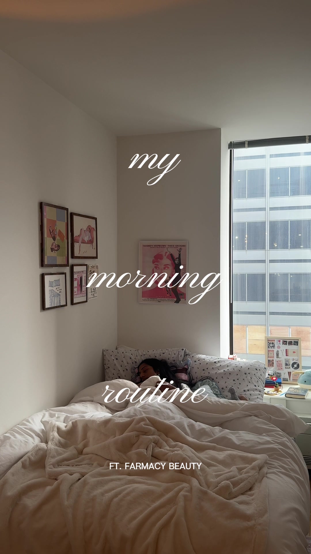 TikTok post by @.kaumudi for FarmacyBeauty. Caption reads: my 9-5 morning routine isn’t complete without my....