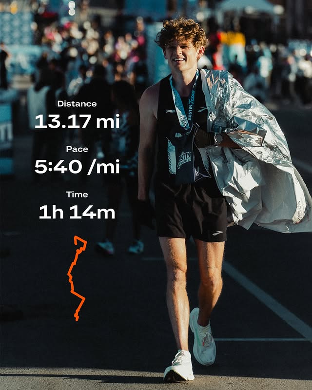 Instagram post by @ryantrahan for Brooks Running. Caption reads: [...] PR 🏃‍♂️!!! I have been running in....