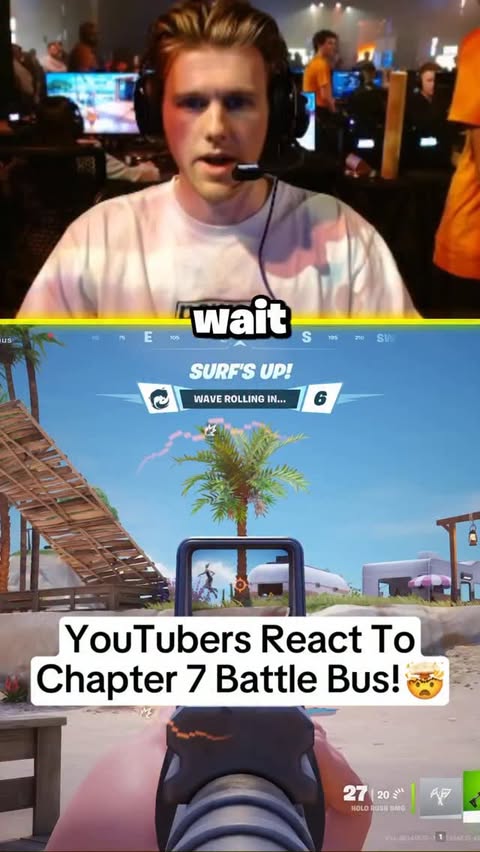 Instagram post by @lachlan for Epic Games. Caption reads: How cool is Chapter 7 @lazarbeamyt ? #fortnite....