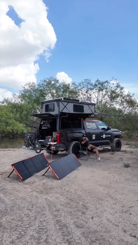 Instagram post by @overlandnomad for Jackery. Caption reads: @jackeryusa Power Out, Jackery On. [...].