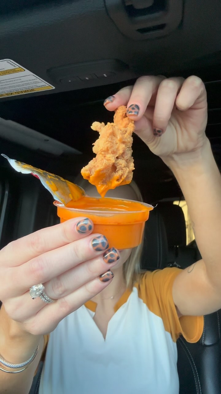 Instagram post by @keelysversion for Bojangles. Caption reads: @Bojangles new bo bites 🤝 me ✨ match made in....