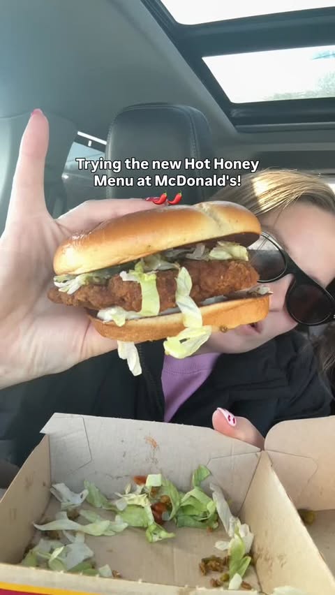 Instagram post by an influencer for McDonald's of Three Rivers. Caption reads: [...] honey menu items at @mcdonaldsofthreerivers....