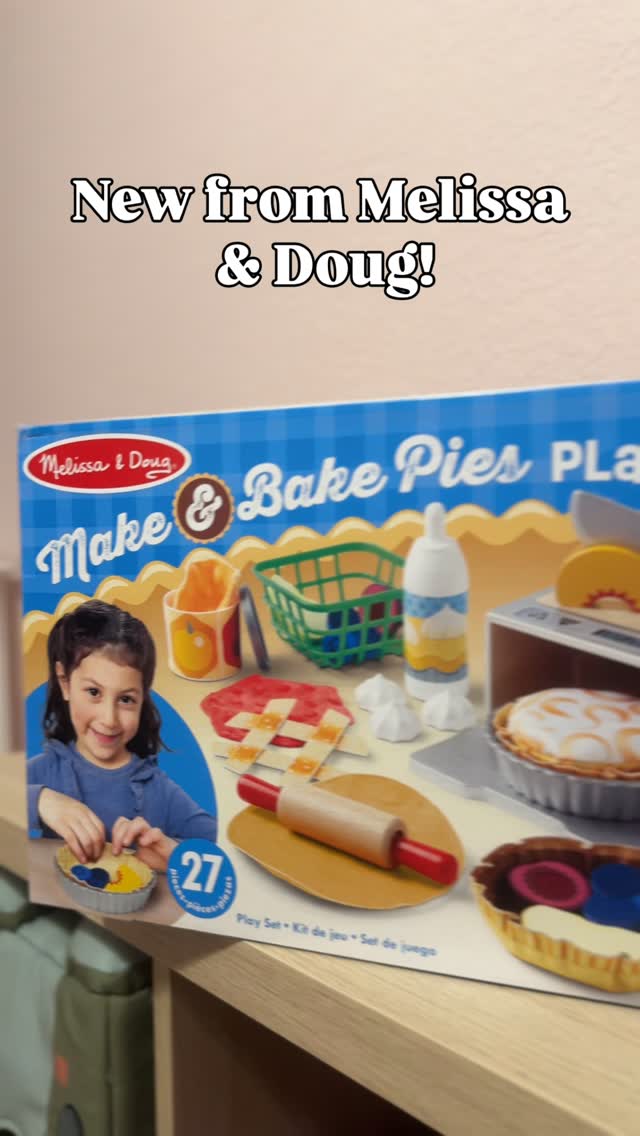 Instagram post by @trendyfavefinds for Melissa & Doug. Caption reads: New make and bake set from @melissaanddougtoys 🎁....