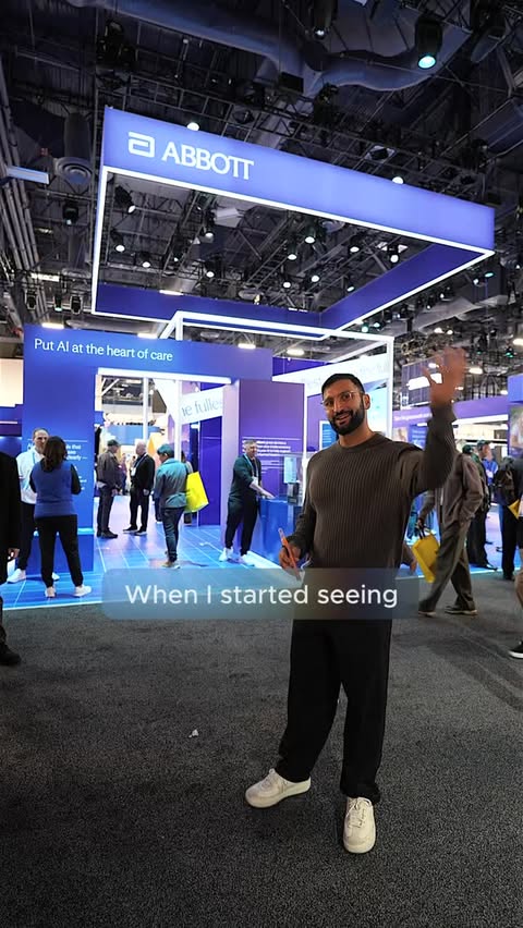 Instagram post by @shervinshares for Abbott. Caption reads: [...] what proactive health looks like with....