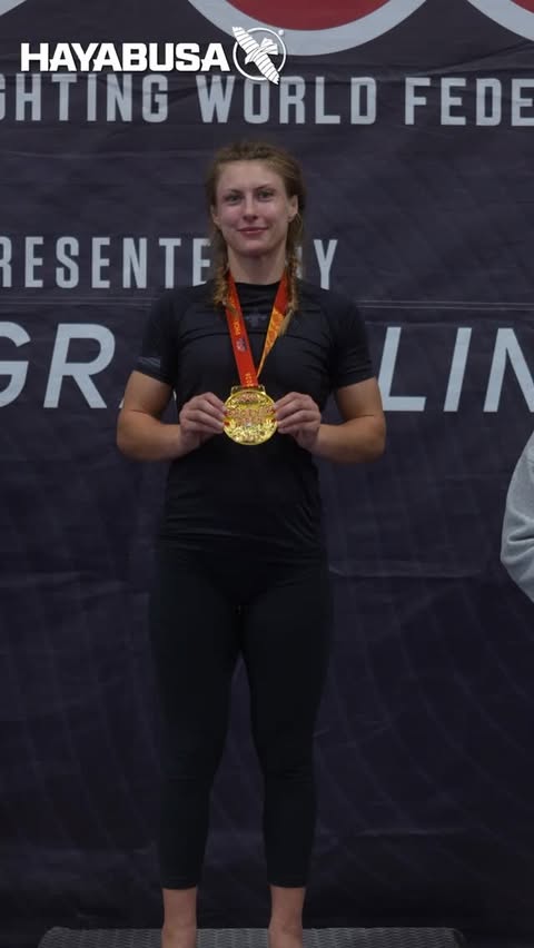 Instagram post by @amandabruse.bjj for ADCC. Caption reads: [...] took home double gold at the 2026 ADCC....