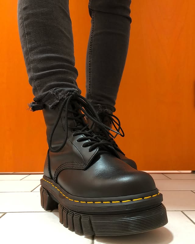 Instagram post by @_rust_in_docs_ for Dr Martens. Caption reads: We are born to endure. 

#mood #drmartens....