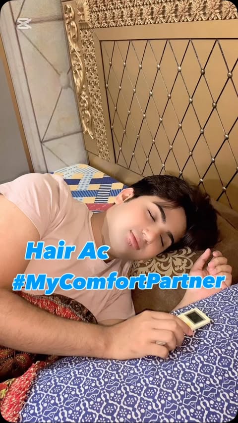 Instagram post by @inoxientboy990 for Haier. Caption reads: [...] phir aaya mera #MyComfortPartner ❄️😎....