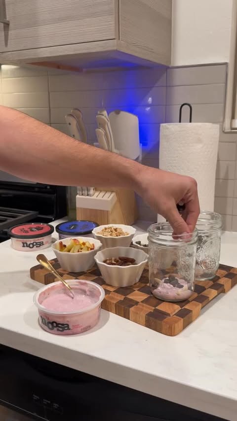Instagram post by @brandanloufas for noosa yoghurt. Caption reads: Valentine’s Day made extra sweet with....
