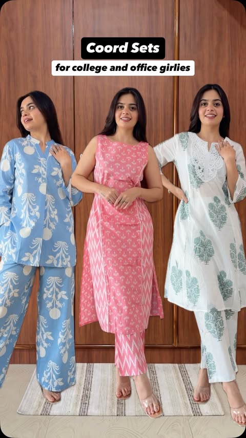 Instagram post by @santoshi_megharaj for Amazon Fashion. Caption reads: Coord Sets Haul 🌻

Comment Link to get direct....