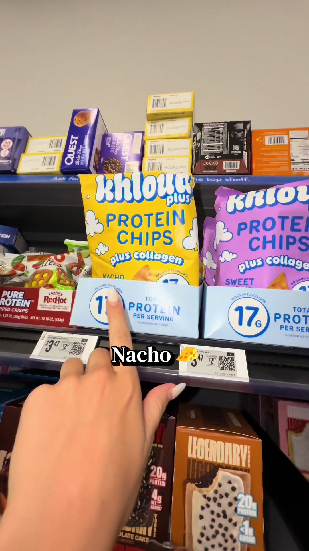 TikTok post by @eleni.maureen for Khloud. Caption reads: Run to Walmart to try the new Khloud Pluse Protein....