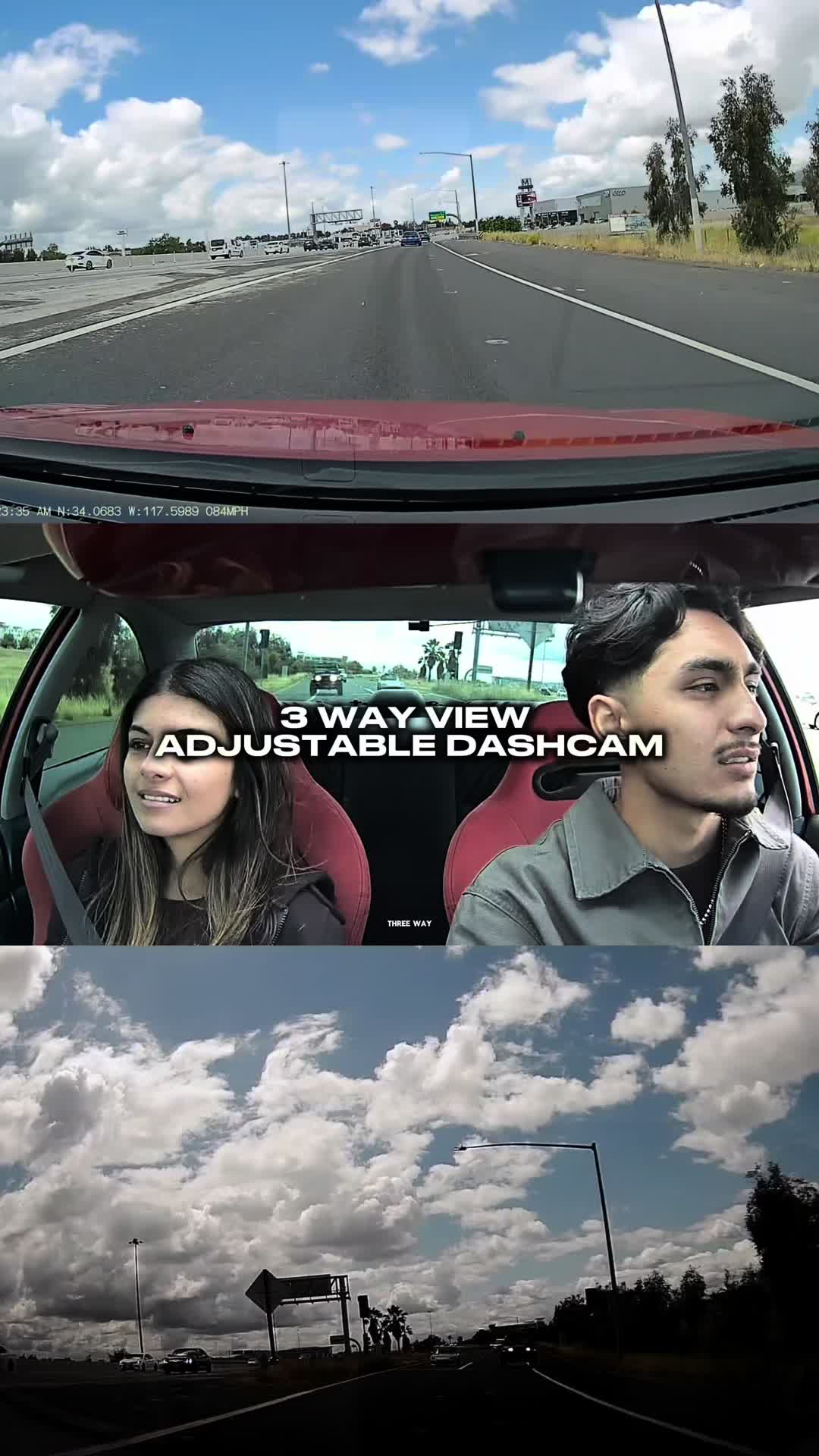 TikTok post by @alonzomuro for REDTIGER. Caption reads: I LOVE THIS DASHCAM! Choose Redtiger, Capture the....