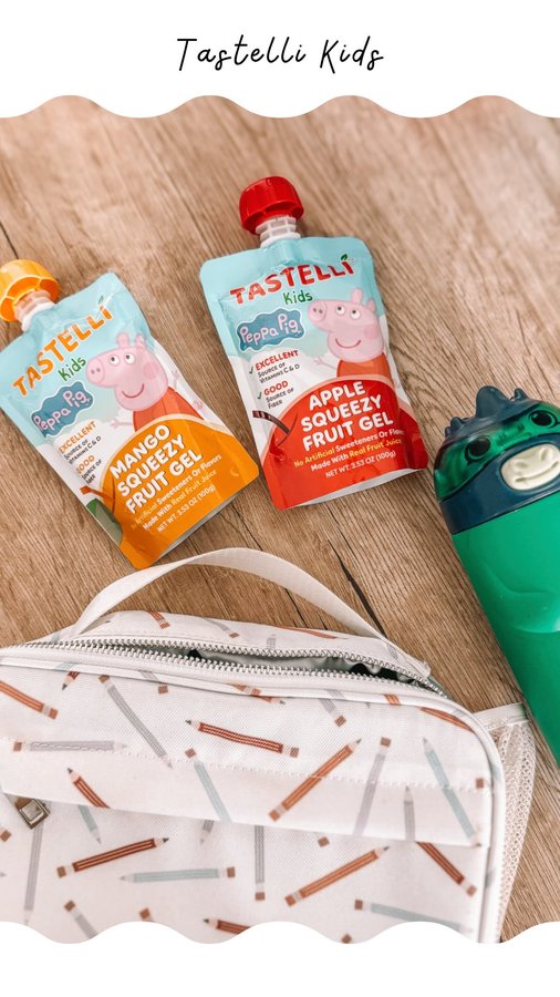 Instagram post by @_jacqueline.nicole for Tastelli. Caption reads: [...] already know my kids love these....