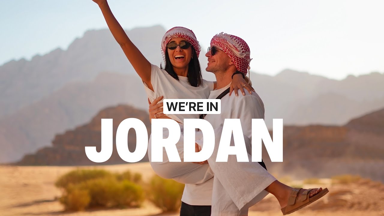 YouTube post by @DaneAndStacey for G Adventures. Caption reads: Our First Time in JORDAN 🇯🇴 …and We’re Shocked!.