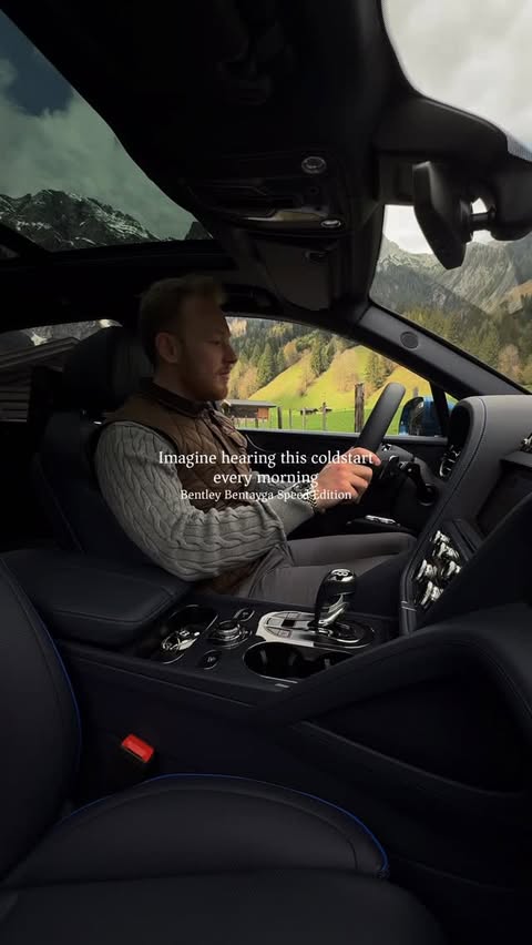 Instagram post by @the.mattbook for Bentley Motors. Caption reads: [Ad] Imagine hearing this coldstart every morning....