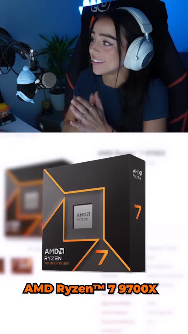 Instagram post by @esterbjoru for AMD. Caption reads: Paid partnership with @AMD 
💻 The AMD Ryzen™️ 7....