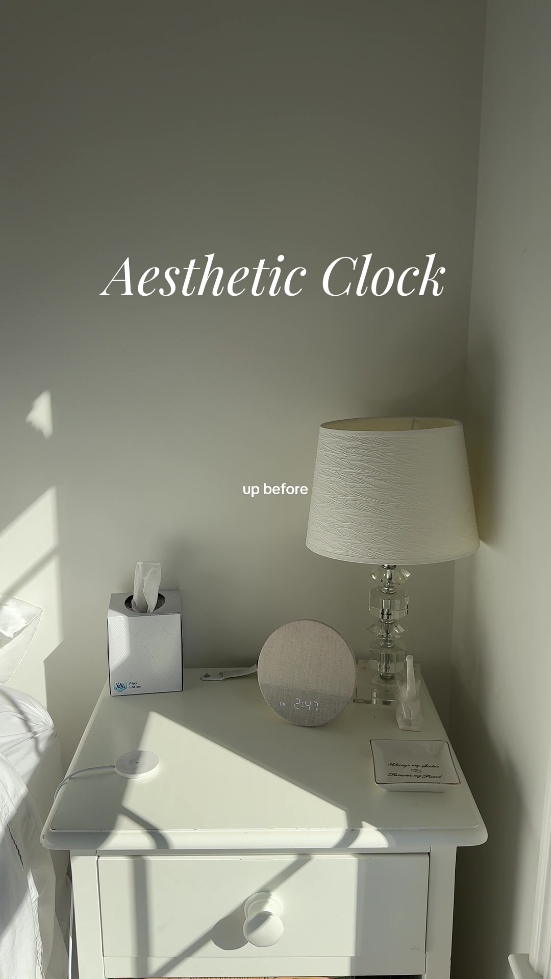TikTok post by @juliegrimes15 for Dreamegg. Caption reads: [...] #aestheticnightstand #noisemachine....