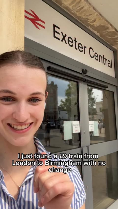 Instagram post by @alicekxtee for TrainPal. Caption reads: [...] 9 pound ticket for my trip on....