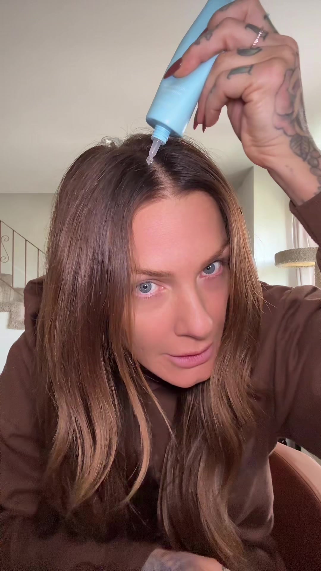 TikTok post by @k.shaw_ for AMAXY Beauty. Caption reads: @AMAXY Haircares.