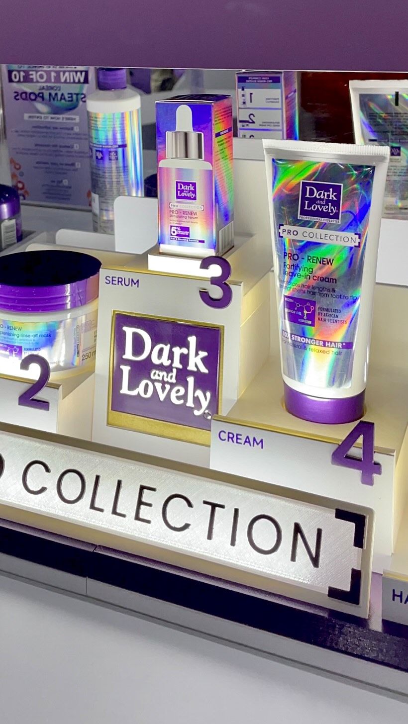 Instagram post by @luuyyanda for Dark and Lovely. Caption reads: Thank you to @darkandlovely for this amazing....