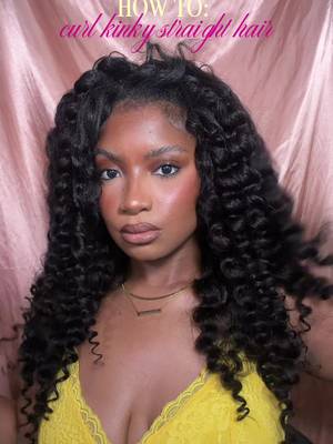 TikTok post by @kaylawaylamua for ISEE Hair. Caption reads: [...] straight hair doesn’t hold a curl…......