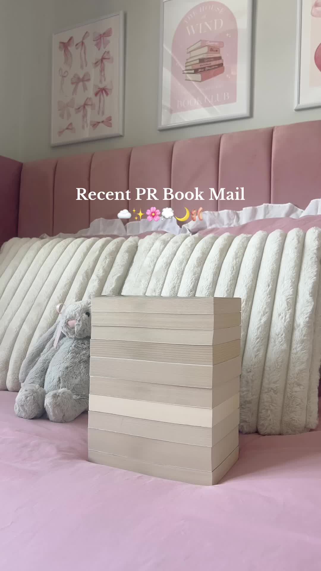 TikTok post by @booksandbowsgb for Harpercollinsuk. Caption reads: thank you so much to these publishers and authors....