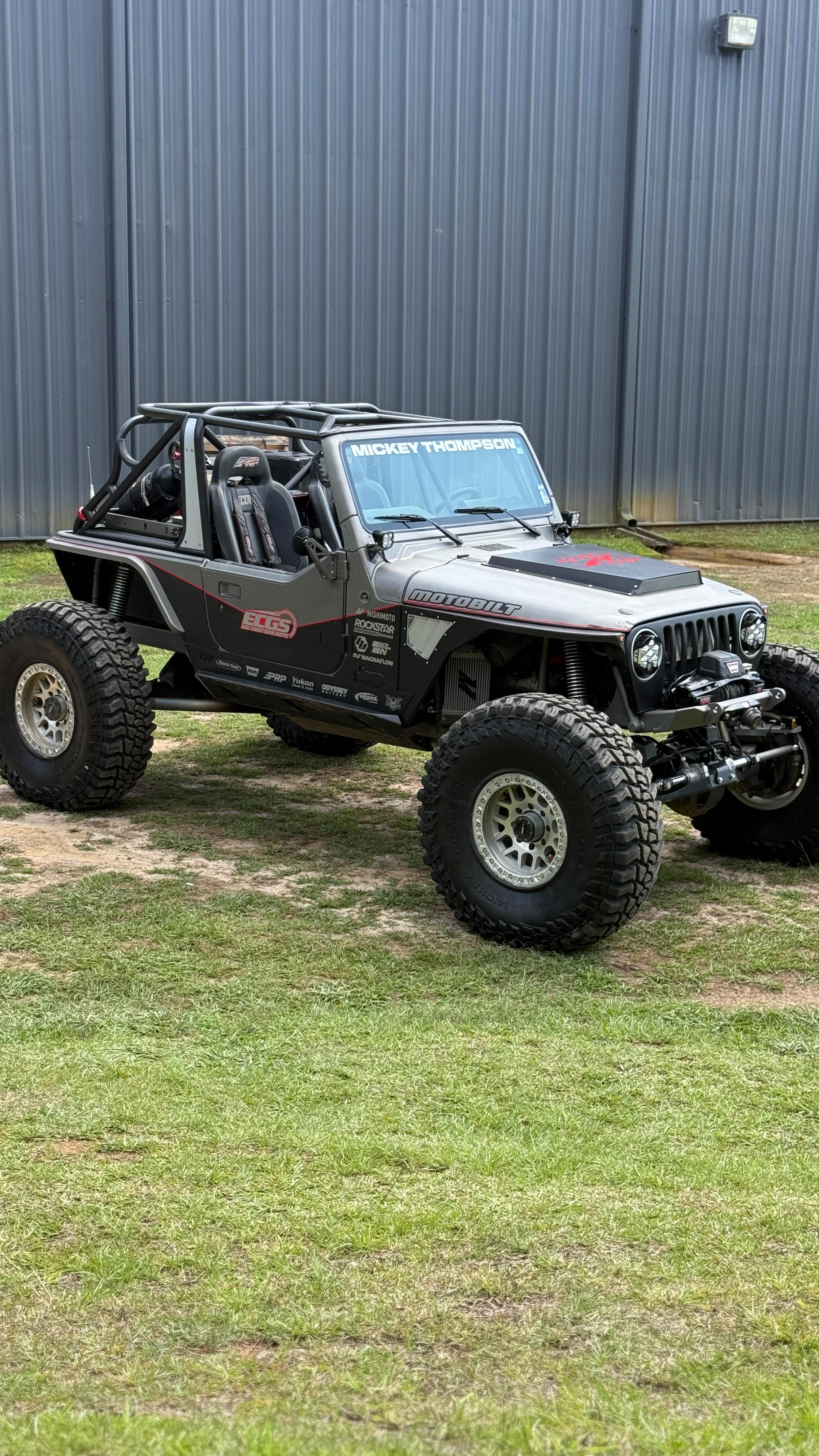 Instagram post by @recoil_tj for Motobilt. Caption reads: Where to next? Loading up to head over to Gulf....