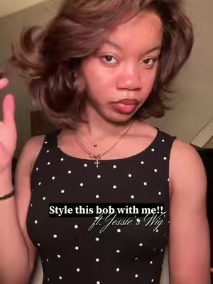 TikTok post by @222dotco for Jessie’s Wig. Caption reads: [...] from @Jessie's Wig Store #bobhaircut....