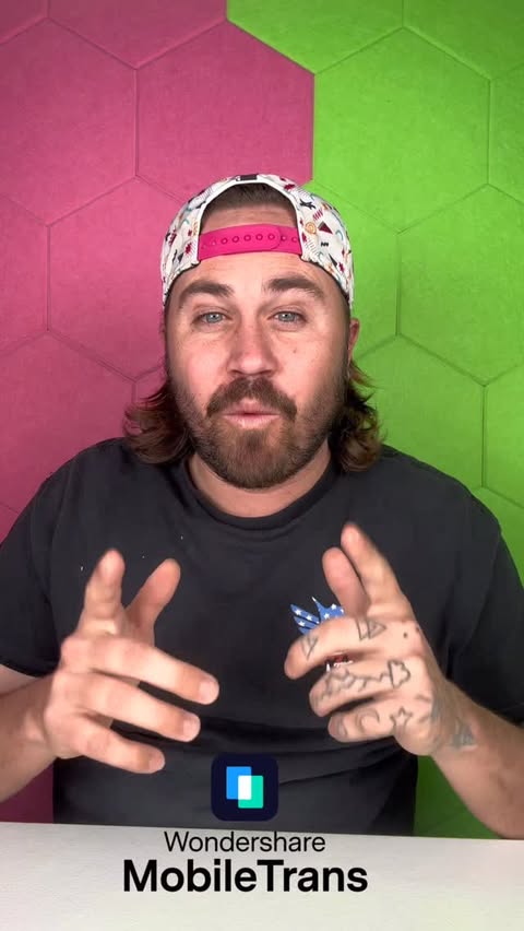 Instagram post by @gageslife for Wondershare. Caption reads: [...] started with your new phone faster.....