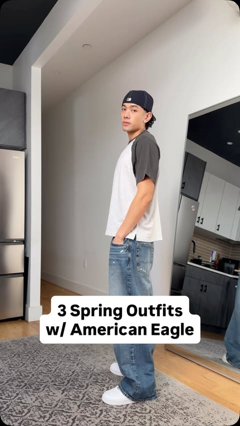 Instagram post by @romerosego for American Eagle. Caption reads: What I’m wearing this Spring @americaneagle....