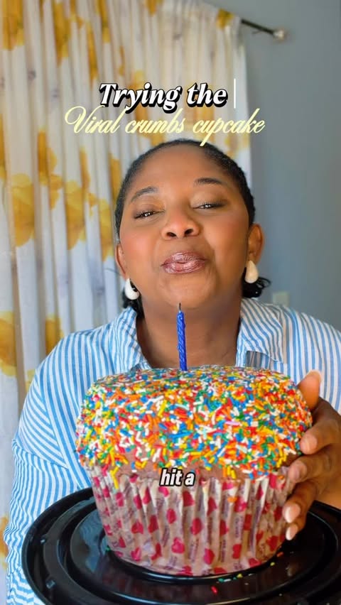 Instagram post by @preciousexplores for Safeway. Caption reads: [...] cake from @originalcrumbs at @safeway and it....