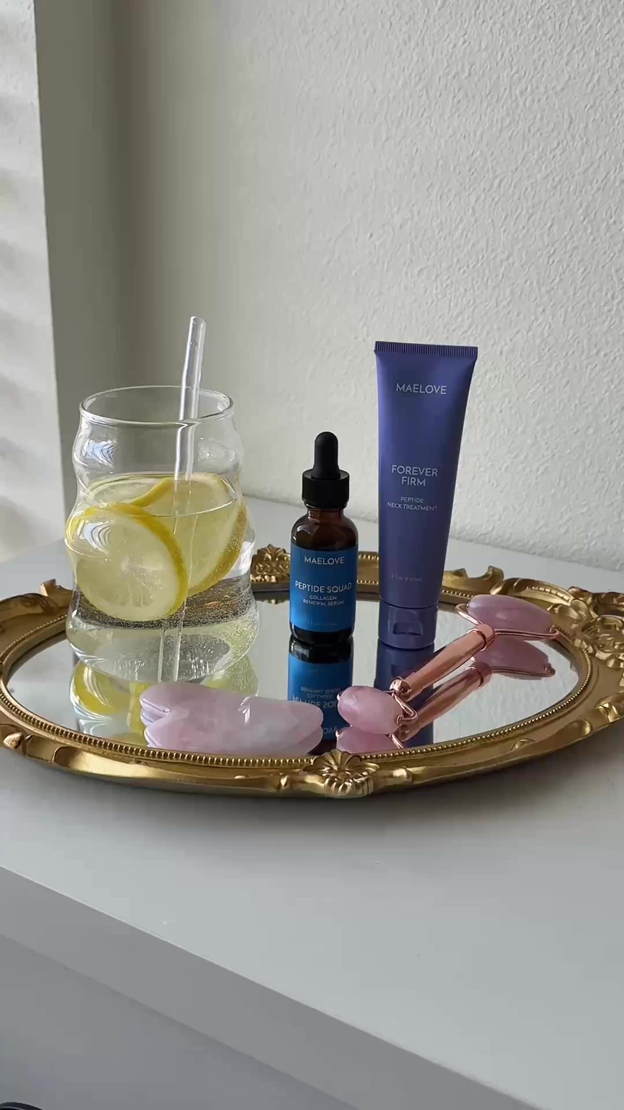 TikTok post by @nastasiiademchenkougc for Maelove. Caption reads: My skin says thank you @Maelove Skincare #maelove....