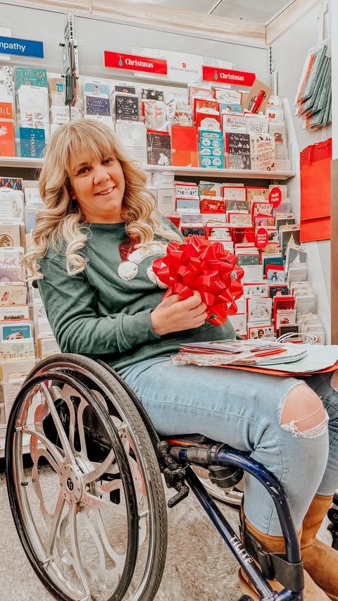 Instagram post by @rachelles_wheels for Food Lion. Caption reads: [...] all my gifting essentials at my local....