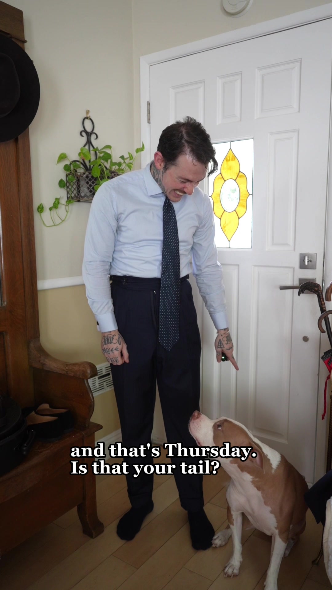 TikTok post by @damienbroderick for Stetson. Caption reads: Thirsday. #letsgetdressed  #damienbroderick....