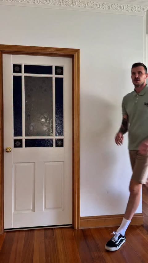 Instagram post by @relatable.teacher.jim for Officeworks. Caption reads: [...] hits 😅
 I did a Boxing Day run to....