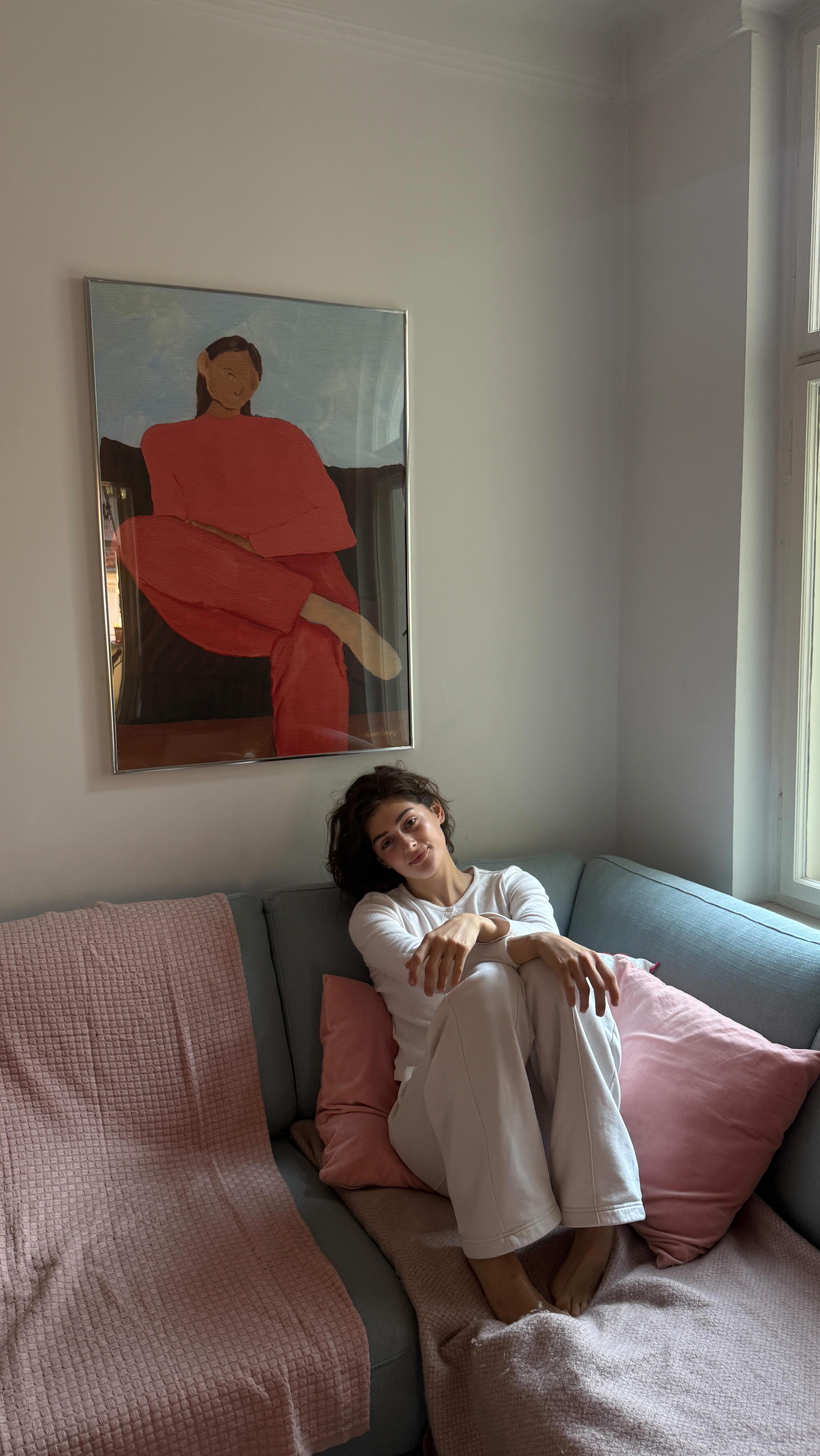 Instagram post by @roccamoe for Wall of Art. Caption reads: annonce | no empty wall anymore @wallofartcom and....